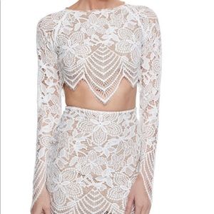 For Love and Lemons Guava two piece set size small